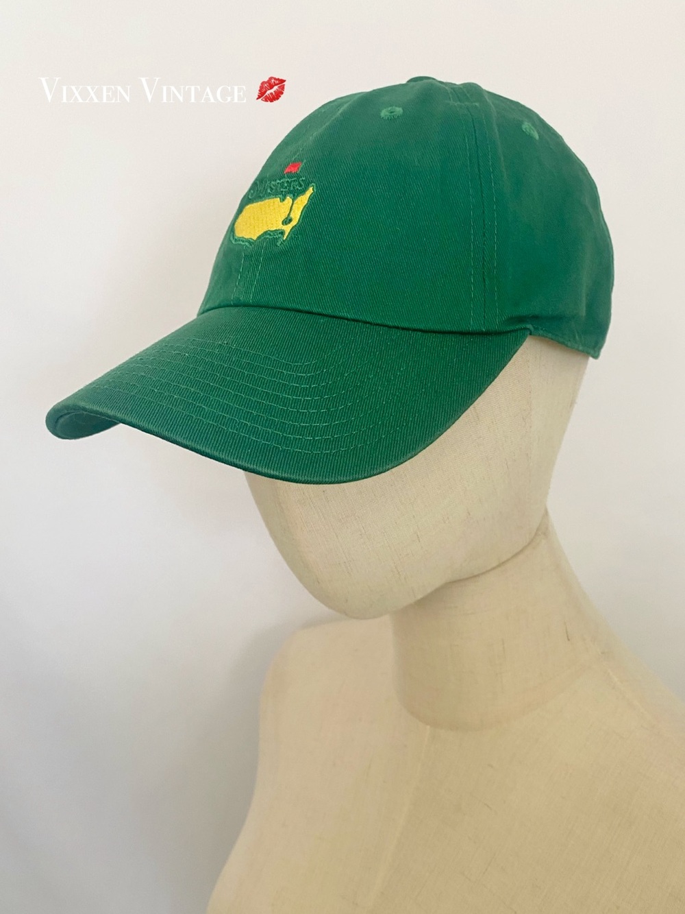 AMERICAN NEEDLE ‘MASTERS’ GOLF TOURNAMENT BASEBALL CAP IN GREEN